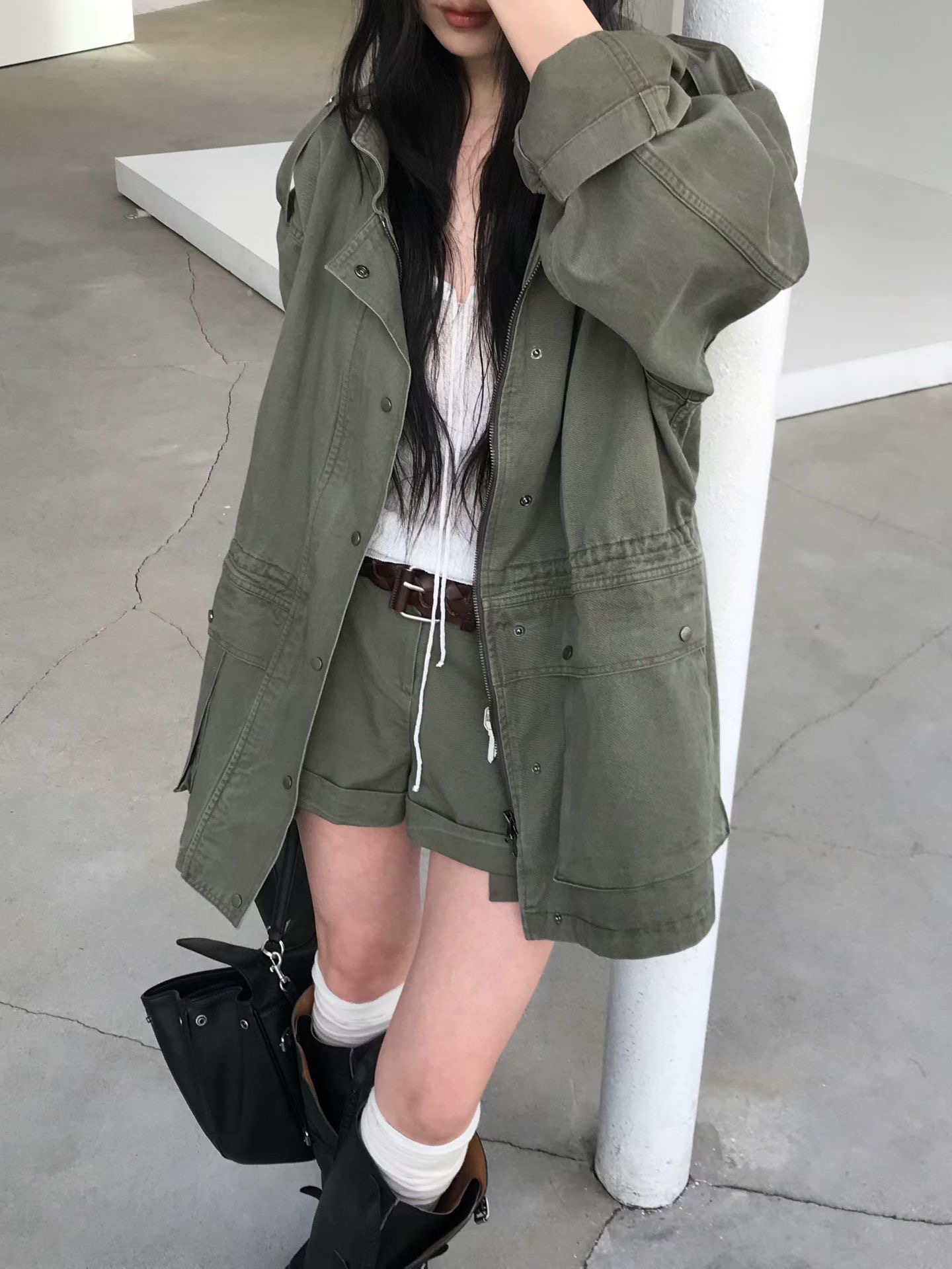 水洗棉獵裝外套：圖片 3