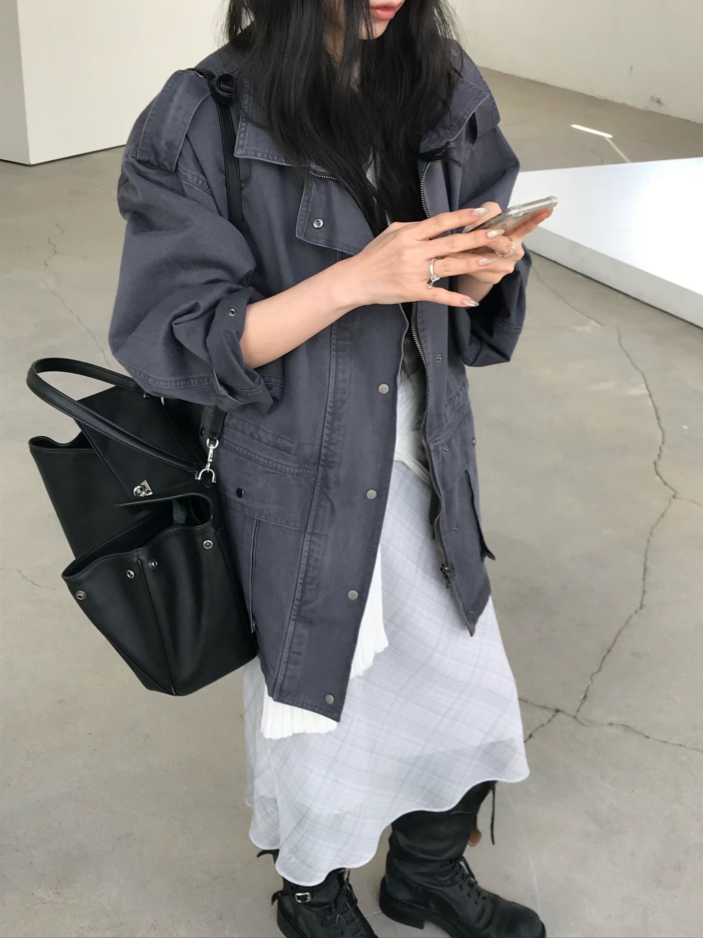 水洗棉獵裝外套：圖片 4