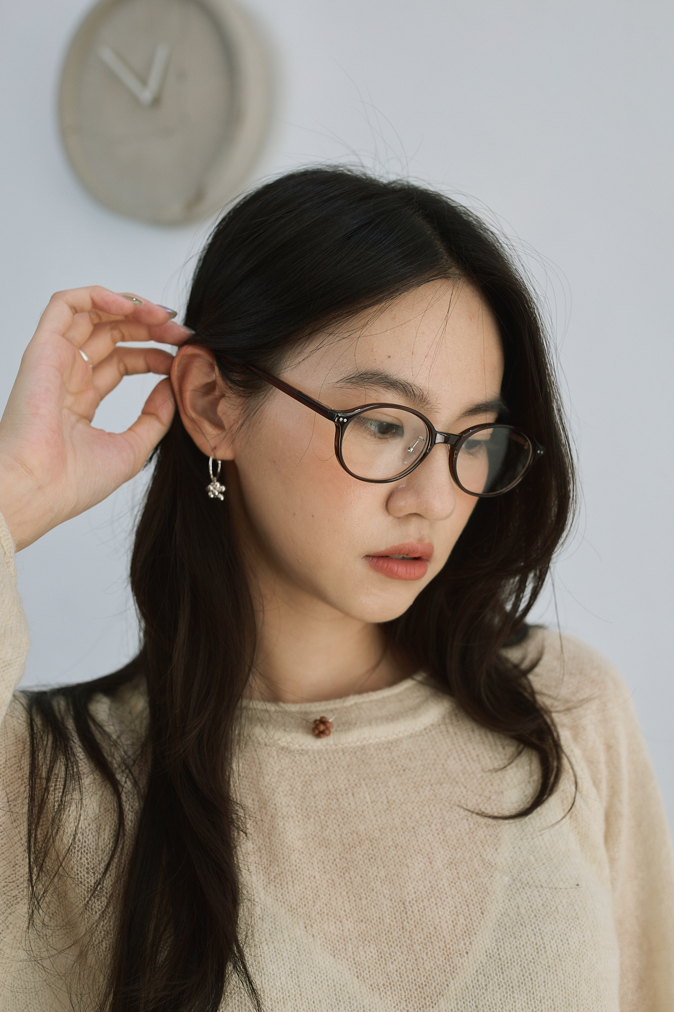 百搭細框橢圓眼鏡：圖片 3